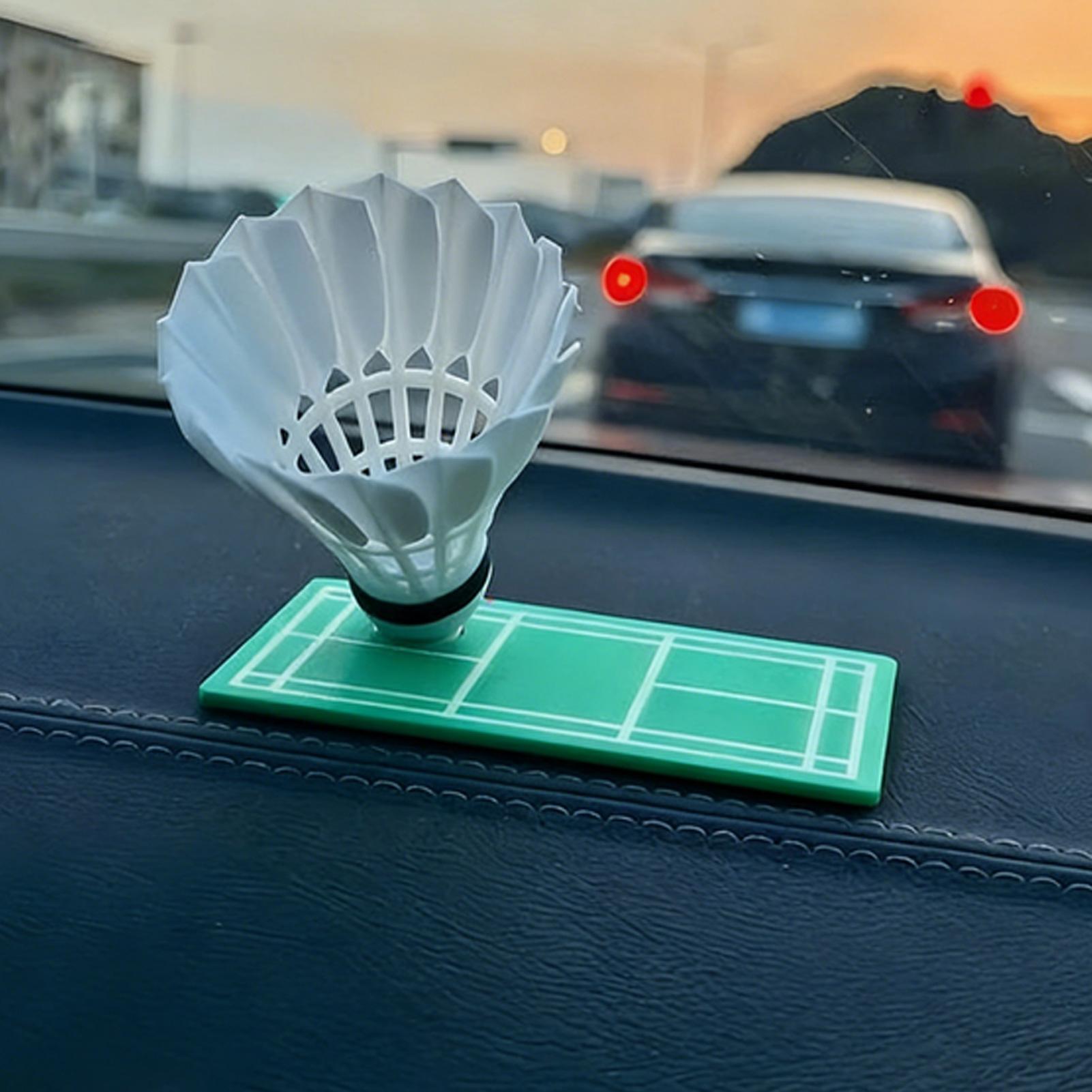 Badminton Shuttlecock - 대시보드용 360도 회전 자동차 장식품, 자동차용