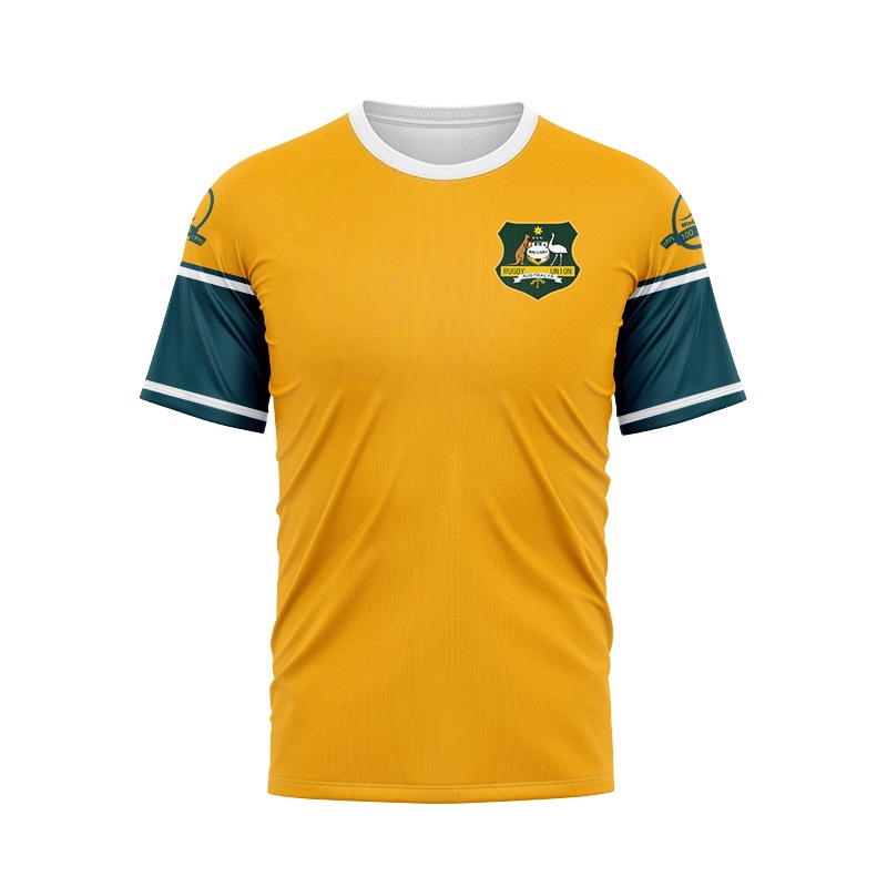 T Shirt Dry Fit - 레트로 저지 캥거루 팀 성인 남성용