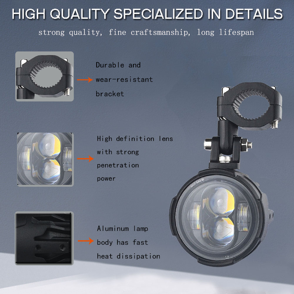 100W 오토바이 헤드라이트 안개등 LED 보조 주행등 - Badminton Flash 리뷰 및 가격