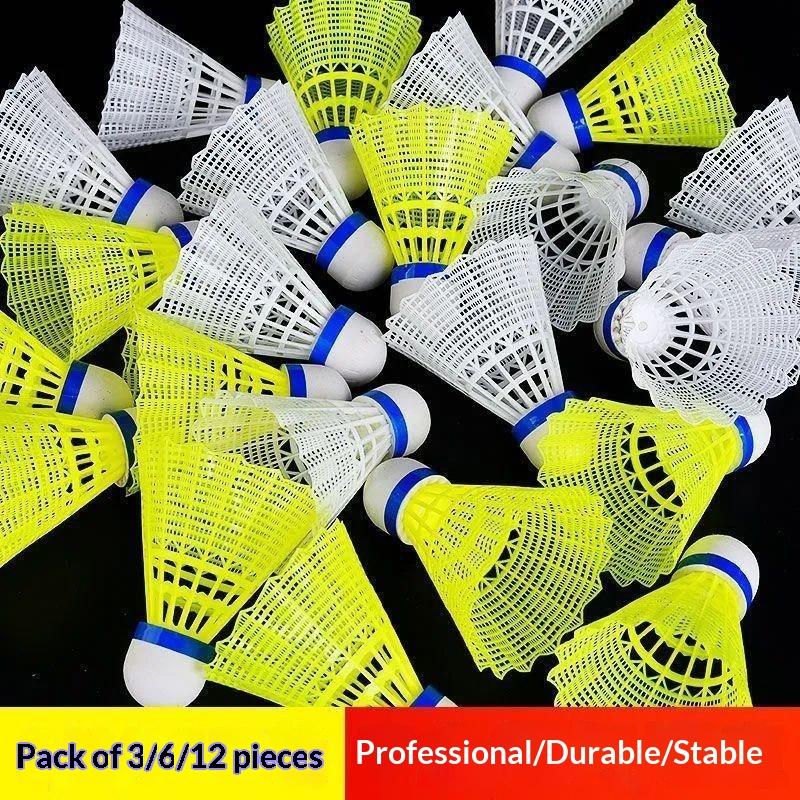 3/6/12개입 내구성 있는 노란색 나일론 셔틀콕 배드 - Badminton Shuttlecock 리뷰 및 가격