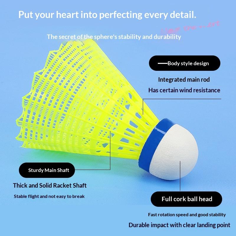 3/6/12개입 내구성 있는 노란색 나일론 셔틀콕 배드 - Badminton Shuttlecock 리뷰 및 가격