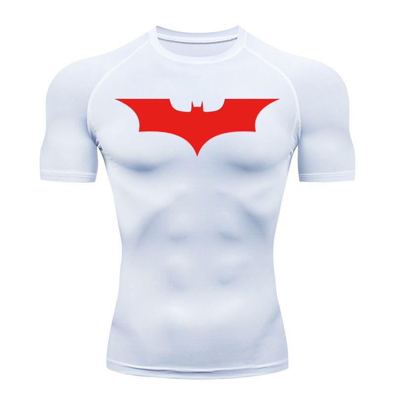 남성용 박쥐 프린트 압축 셔츠 여름 짧은 소매 러쉬 가 - T Shirt Dry Fit 리뷰 및 가격