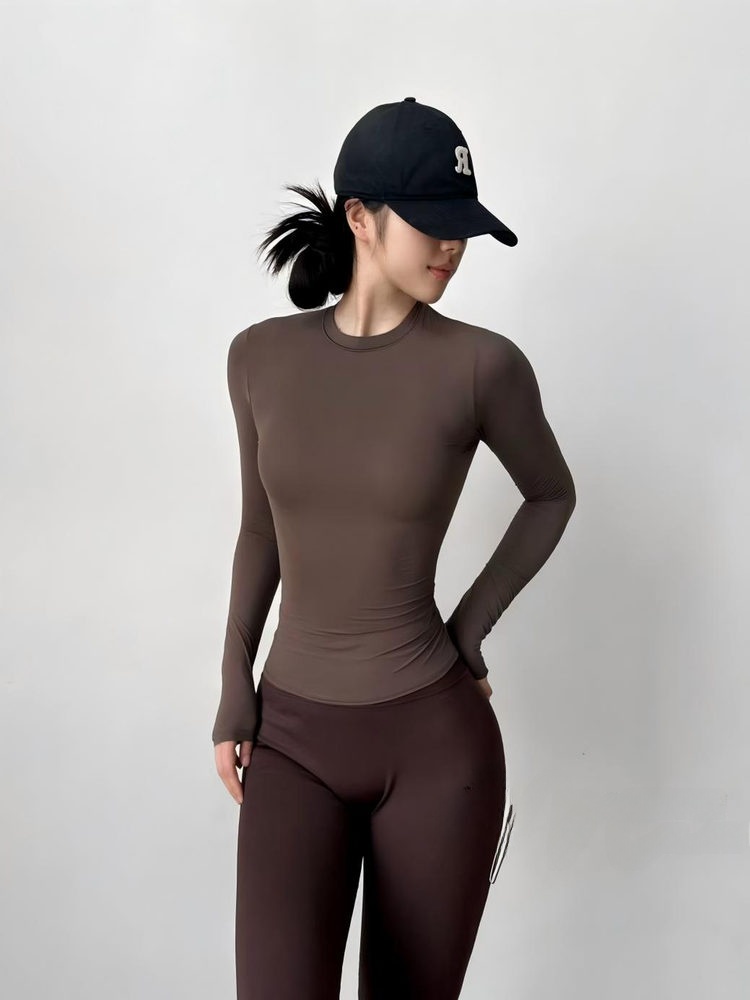 슬림핏 긴팔 요가 피트니스 티셔츠 속건성 경량 걸스 트 - T Shirt Dry Fit 리뷰 및 가격